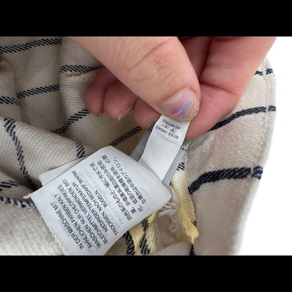 Madewell Emmett Button Front Striped Shorts - Picture 2 of 6